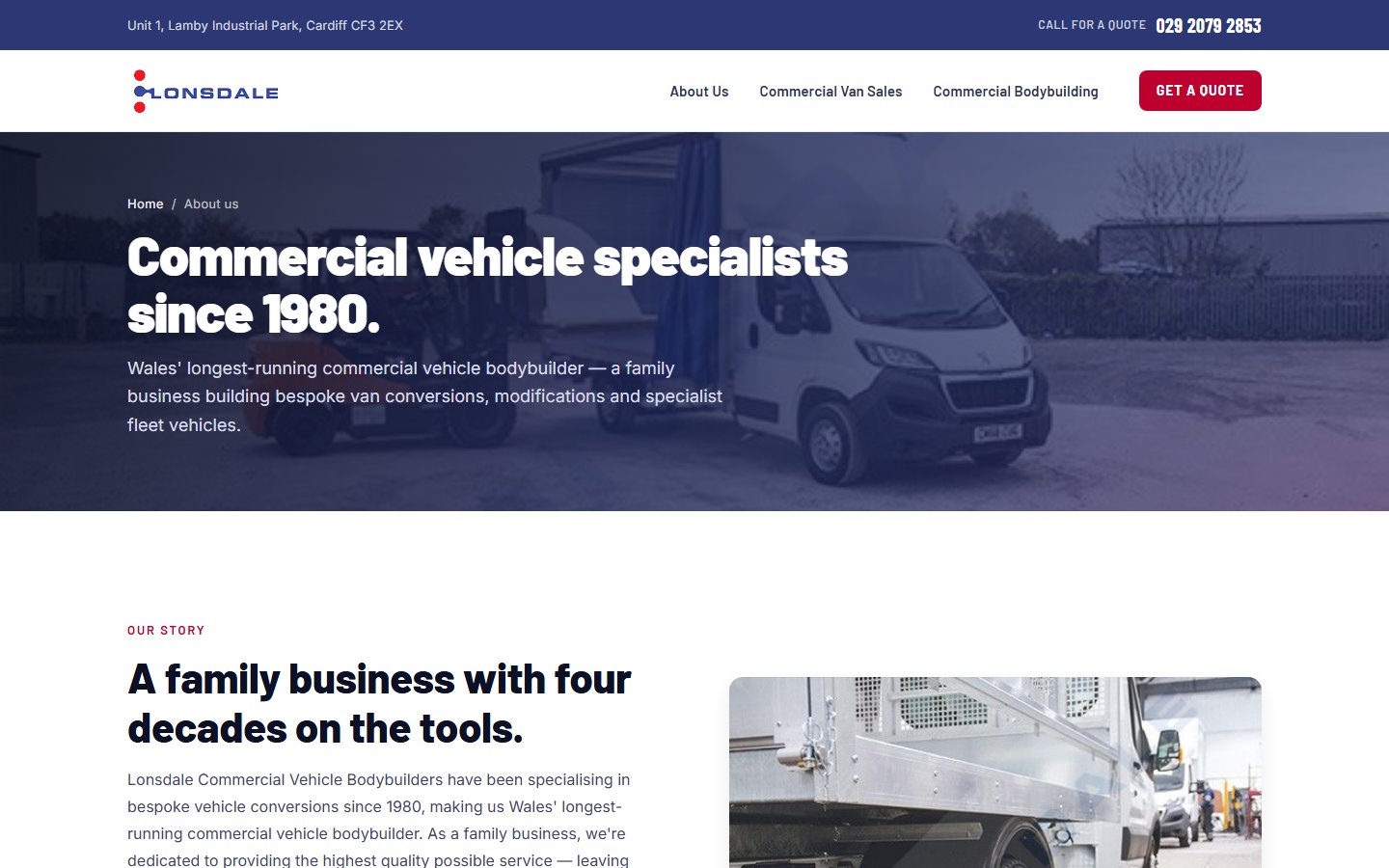 The about page on the new Astro site.